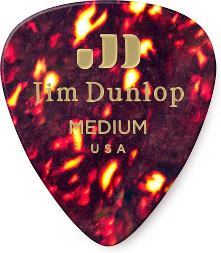 Vista 6 de Celuloide púas de guitarra Dunlop Classic, 12 unidades, Shell Caparazón