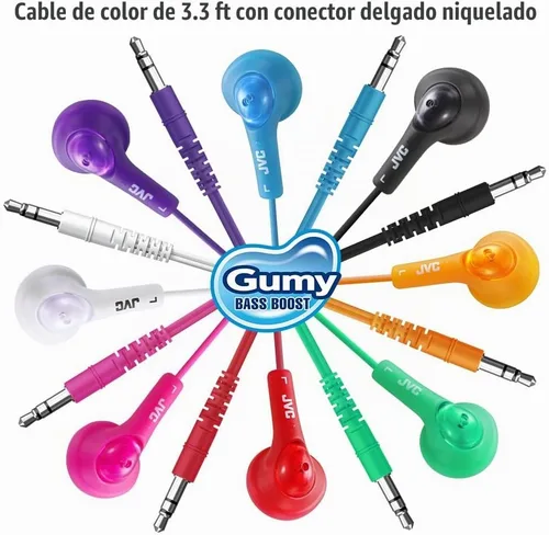 Vista 6 de JVC HAF160B Gumy Ear Bud. Audífonos intraurales color negro
