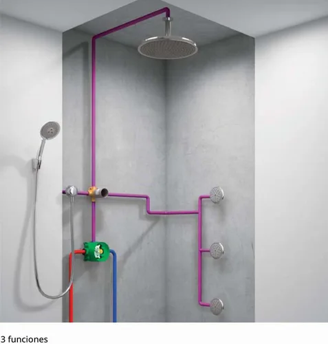 Vista 6 de Hansgrohe Rough, iBox Universal Plus con paradas de servicio, ¾", 01850181