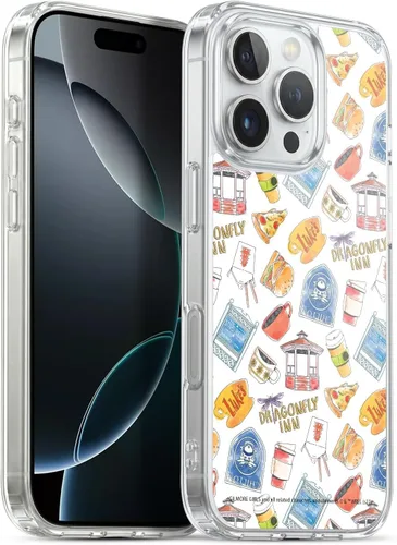 Vista 64 de Head Case Designs Gilmore - Funda negra a prueba de golpes con diseño de dibujos animados para niñas con licencia