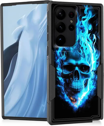 Vista 141 de Funda para Galaxy A14 5G, resistente de doble capa híbrida de policarbonato duro, goma suave, a prueba de golpes, funda protectora resistente