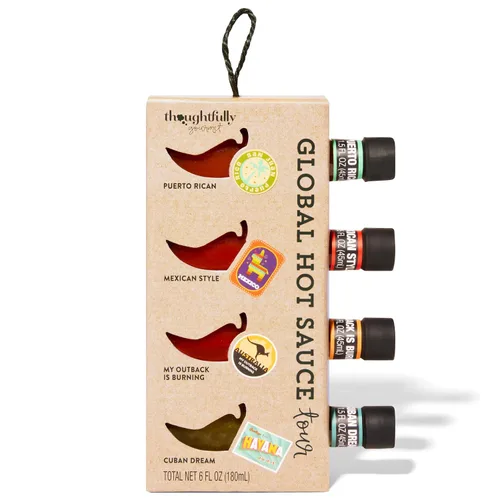 Vista 8 de Modern Gourmet Global Hot Sauce To Go! 5 botellas de 1.6 onzas. Salsas picantes de todo el mundo.