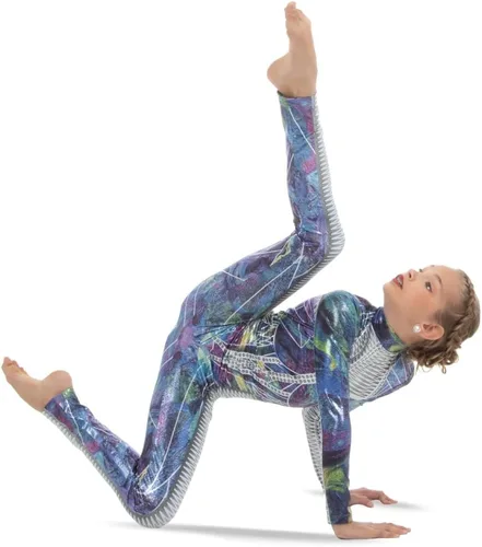 Vista 3 de Alexandra Collection Unitardo de baile de princesa de galaxia metálica para mujer Multi colorido