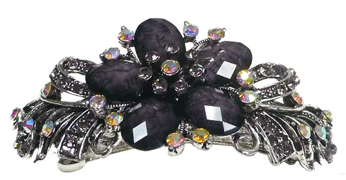 Vista 30 de Paquete de docenas de pasadores grandes jcgy con cristales brillantes, pinzas para el cabello gruesas, 1 unidad de 12 colores, 0052-D