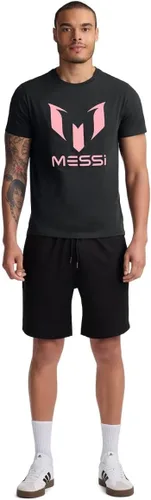 Vista 10 de Messi Men's Wingstar Logo Tee, Lifestyle Short Sleeve T-Shirt, Standard Fit with Graphic