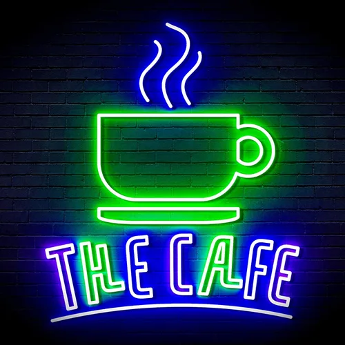 Vista 23 de ADVPRO Coffee – The Cafe Extra-Large Ultra-Bright LED Neon Sign - Blue & Red - st16s54-fn-j0026-br