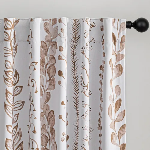 Vista 13 de MEETSKY Cortinas verde salvia de 63 pulgadas de largo, cortinas boho para sala de estar y dormitorio, cortinas semitransparentes de estilo lino
