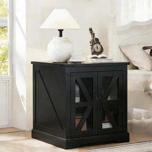 Vista 39 de Mesa de centro negra con almacenamiento, mesa de cóctel con parte superior elevadora con bisagras, mesa central cuadrada de madera con gran