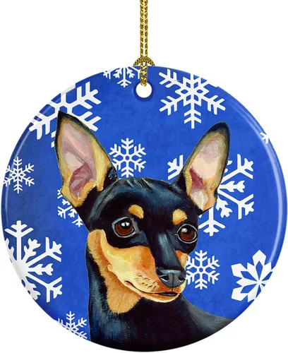Vista 298 de Caroline's Treasures Cavalier Spaniel - Adorno de cerámica para colgar en el árbol de Navidad, para el hogar, Navidad, fiestas, regalo, 3 pulgadas