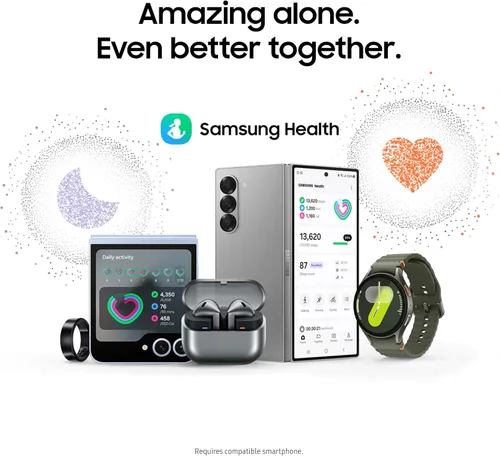 Vista 6 de SAMSUNG Galaxy Watch 7 1.732 in LTE AI Smartwatch + banda gratis, puntaje de energía, consejos de bienestar, seguimiento de frecuencia cardíaca