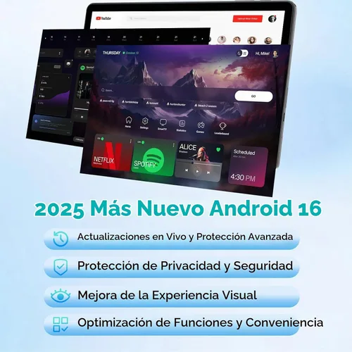 Vista 4 de TUOHAITIME 2026 Upgraded Android 16 Tablet, 11 inch Android Tablets