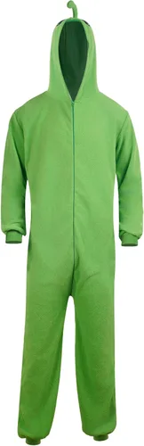Vista 3 de Spooktacular Creations Unisex Adult Alien Pajama Plush Costume with Hat for Dress Up Role Play Party Halloween Costume