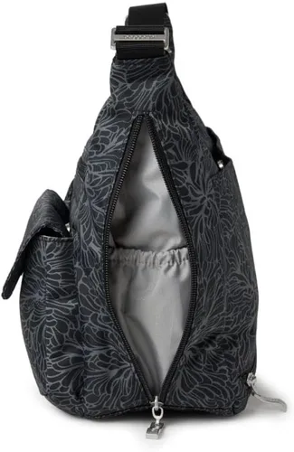 Vista 124 de Baggallini womens Everywhere Bagg Crossbody Women 11x9 Lightweight Nylon Hobo Water-resistant Travel Bag W/Rfid