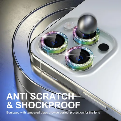 Vista 17 de Choiche Compatible para iPhone 16 Pro/iPhone 16 Pro Max Protector de Lente de Cámara, Vidrio Templado 9H Protector de Pantalla de Cubierta de Cámara