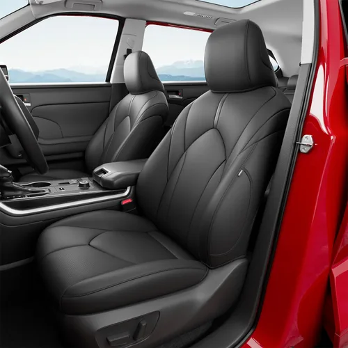 Vista 7 de Xipoo Funda para Asiento de 8 Plazas Compatible con Protector de Asiento de Coche para Toyota Highlander 2014-2019 Reemplazo para Accesorios