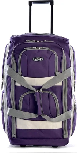Vista 2 de Olympia Bolsa de lona con ruedas y 8 bolsillos, Lavanda oscuro), SRD-22-DL