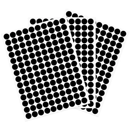 Vista 33 de uxcell 1 Hoja/140 Piezas de Pegatinas para Cubrir Agujeros de Tornillo, 12 mm de Diámetro, PVC Autoadhesivas, Tapas a Prueba de Polvo para Muebles