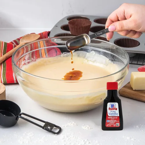 Vista 7 de Extracto de vainilla McCormick, puro, sin gluten, sin OGM, hecho con granos de vainilla de Madagascar, 1 fl oz