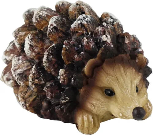 Vista 4 de Gerson Woodland - Figuras de erizo de piña, juego de 4
