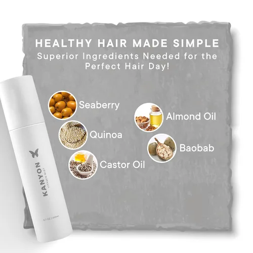Vista 5 de Kanyon Vitamin Mist - Spray acondicionador sin enjuague de 6.7 onzas para peinar el cabello, acondicionador desenredante para encrespamiento, puntas