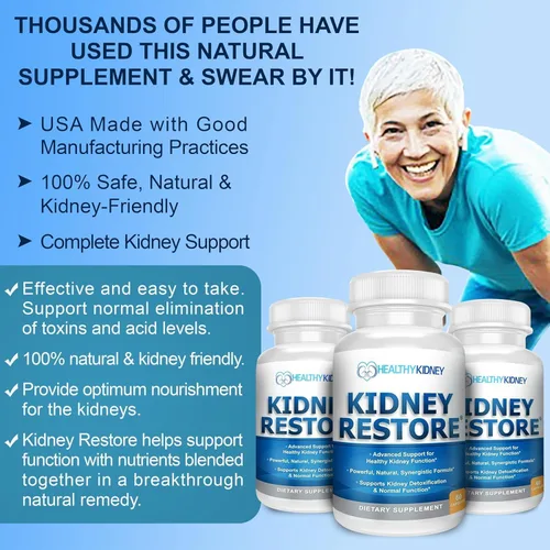 Vista 3 de Kidney Restore: Suplemento de salud renal, fórmula de desintoxicación y reparación de limpieza renal por Renal Expert con trasplante