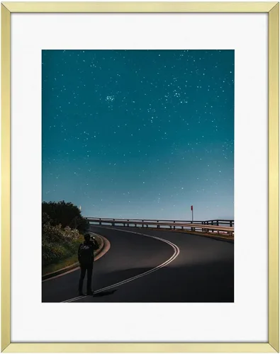 Vista 62 de Frametory, Portarretratos de aluminio negro de 6 x 8 pulgadas, juego de 1, ideal para mostrar fotos de 5 x 7 con paspartú o 6 x 8 sin paspartú