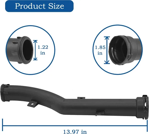 Vista 5 de Tubo de bomba de agua compatible con Mini Cooper R55 R56 R57 R58 R59 Countryman R60 Paceman R6 Reemplazar # 11537541845, 11537589713