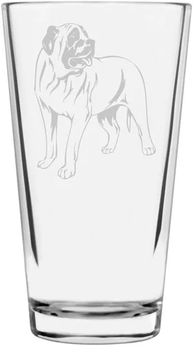 Vista 158 de Podenco Canario - Vaso de pinta de 16 onzas con temática de perro personalizado