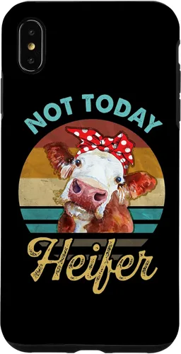 Vista 7 de iPhone 15 Vintage Not Today Heifer Cute Cow Gift For Women Men Farmer Case