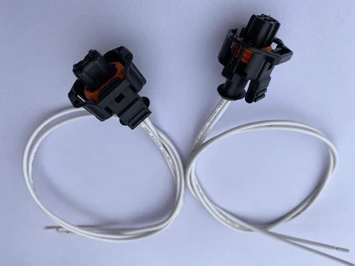 Vista 5 de Paquete de 2 conectores de inyector de combustible diésel para Chevrolet GMC 6.6L Duramax LLY LBZ LLM Diesel 2 cables Pigtail 88988963 PT2183