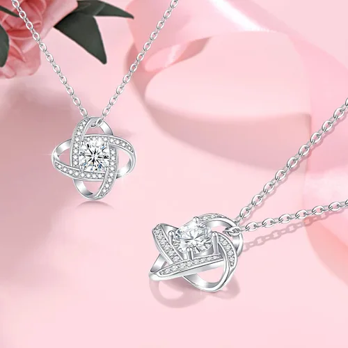 Vista 5 de UNGENT THEM Collar de nudo de amor para suegra, regalo de boda, Navidad, cumpleaños para abuela, madrastra, suegra, suegra, suegra, suegra, ahijada