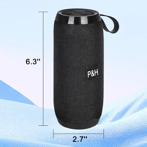 Vista 7 de Altavoz Bluetooth portátil pequeño, sonido estéreo fuerte de 10 W, altavoz inalámbrico pequeño para exteriores, emparejamiento TWS, BT5.3