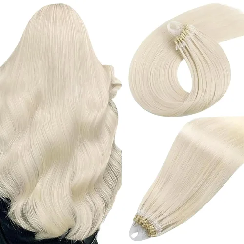 Vista 85 de Easyouth Extensión de cabello humano rubio con cola de caballo, extensiones de cabello humano rubio dorado con reflejos rubios, extensiones