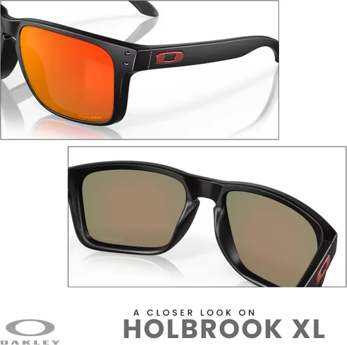 Vista 6 de OAKLEY Holbrook XL OO9417 Square Sunglasses For Men+ Bundle Accessory Leash Kit, Microfiber Pouch