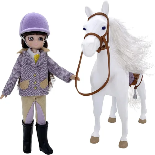 Vista 5 de Lottie Pony Adventures - Juego de muñecas con accesorios de caballo y equitación
