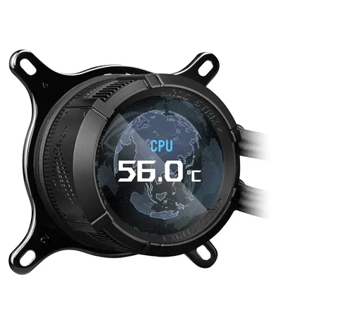 Vista 11 de ASUS Enfriador líquido ROG Strix LC III 360 ARGB LCD todo en uno para CPU - Intel® LGA 1700, 1200, 115X - AMD Socket AM4, AM5 - con LCD IPS de 2.1