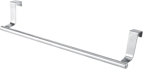 Vista 5 de Gavigain Toallero curvado de acero sobre la puerta, colgador para armario o armario, toallero para gabinete para cocina, baño, sostiene toallas