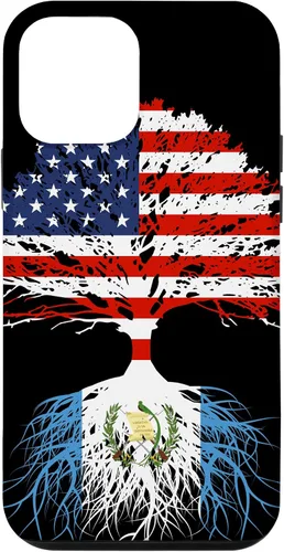 Vista 16 de Guatemala Born Family Roots Guatemalan American US Flag Gift Case for iPhone 17