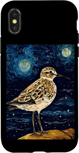 Vista 5 de Funda para iPhone 12 mini Sandpiper Starry Night Painting Hombres Mujeres Niños