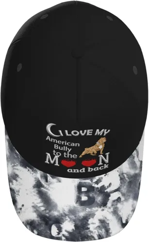 Vista 8 de I Love American Bully - Gorra de béisbol ajustable para hombres y mujeres, sombrero de papá