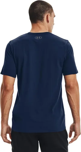 Vista 4 de Under Armour Colorblock - Camiseta deportiva para hombre, marino