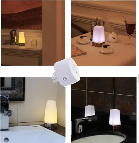 Vista 6 de Zigbee Smart Plug - Adaptador de enchufe inteligente compatible con Alexa, Echo (4ª generación) Echo Plus (2ª) Google Home, SmartThings Hub