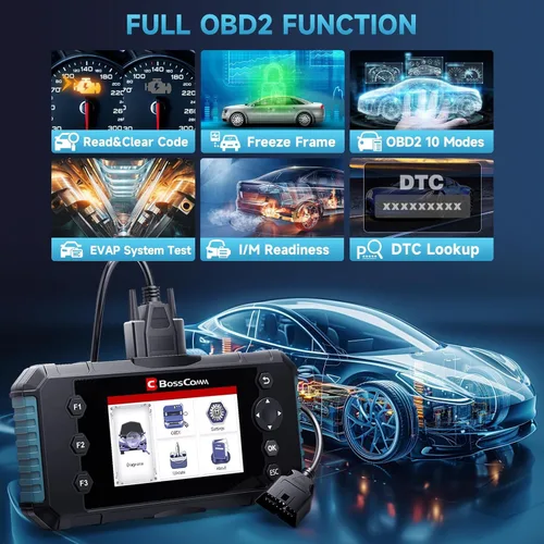 Vista 3 de BOSSCOMM IFIX430 OBD2 - Herramienta de diagnóstico del escáner de BOSSCOMM IFIX430 OBD2, Airbag ABS/SRS/SRS/transmisión/motor, herramienta