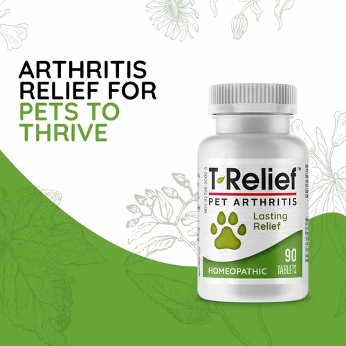Vista 2 de MediNatura T-Relief Pet Alivio para la Artritis Árnica +12 Potentes Medicinas Homeopáticas Naturales Ayudan a Aliviar el Dolor de Cadera