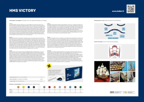 Vista 4 de Heller HMS Victory Boat Kit de construcción para más de 14 años