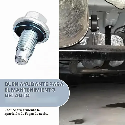 Vista 5 de 10 juntas de tornillo de drenaje de aceite, juego de juntas de goma de sellado a prueba de fugas M14, bandeja de aceite se adapta perfectamente a