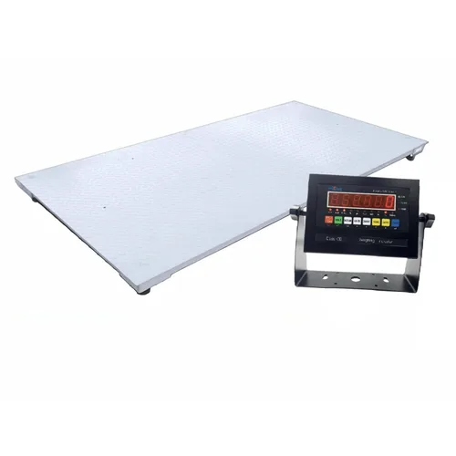Vista 7 de SellEton - Báscula industrial de suelo de 10,000 libras x 1 libra, 24 x 24 pulgadas, báscula de palés precisa con indicador digital de metal