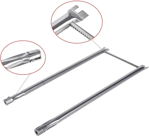 Vista 6 de GasSaf Barra saborizadora de 21.5 pulgadas y tubo de quemador de 27 pulgadas de repuesto para Weber Spirit E-210, S-200, S-210, E-210NG, Genesis