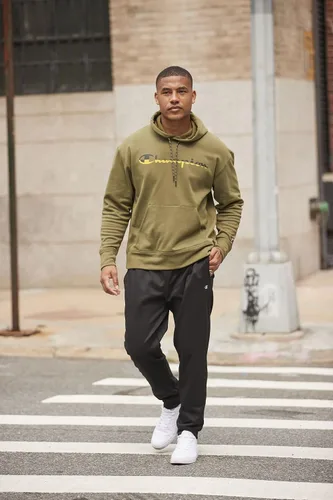 Vista 4 de Champion Sudadera con capucha para hombre que absorbe la humedad, sudadera atlética con capucha para hombre