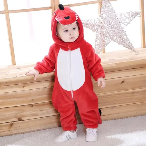 Vista 4 de Disfraces de animales para bebés, mameluco unisex para niños pequeños, rómper para disfraz de Halloween